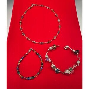 Jewelry Artisan Bundle 3 Pieces Necklace and Bracelets Bohemian